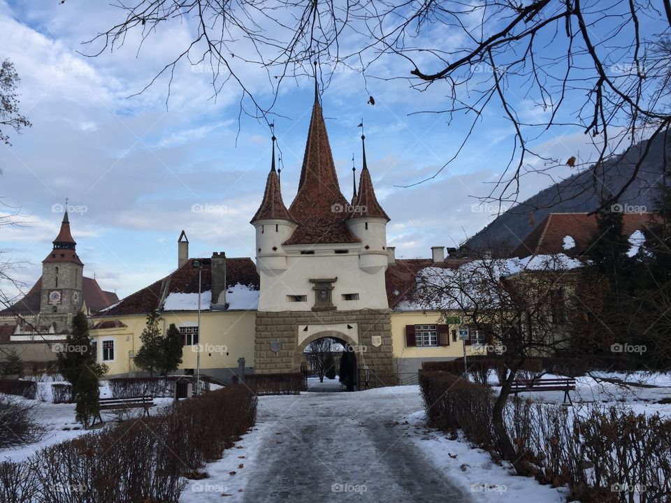 Façade of an ancient building