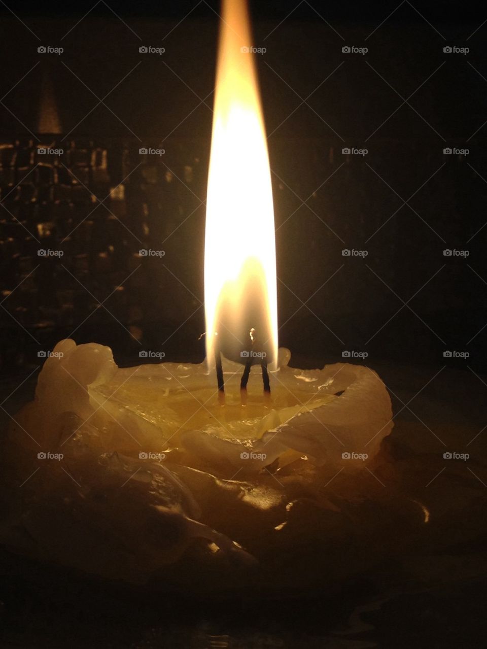 Close-up of candle