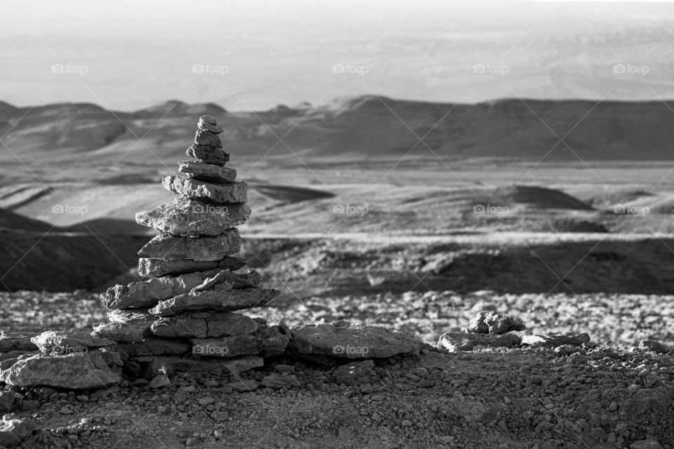 balanced stones in the Atacama desert, customs