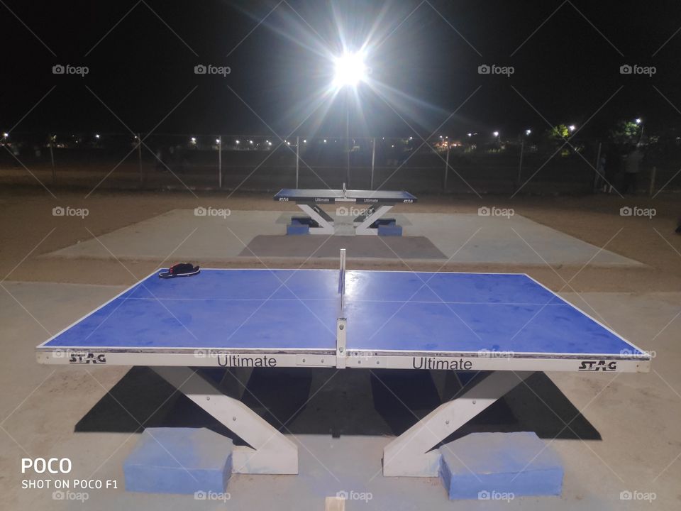 Table tennis courts
