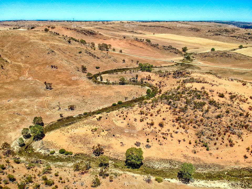 Aerial oblique view of Gorge Creek