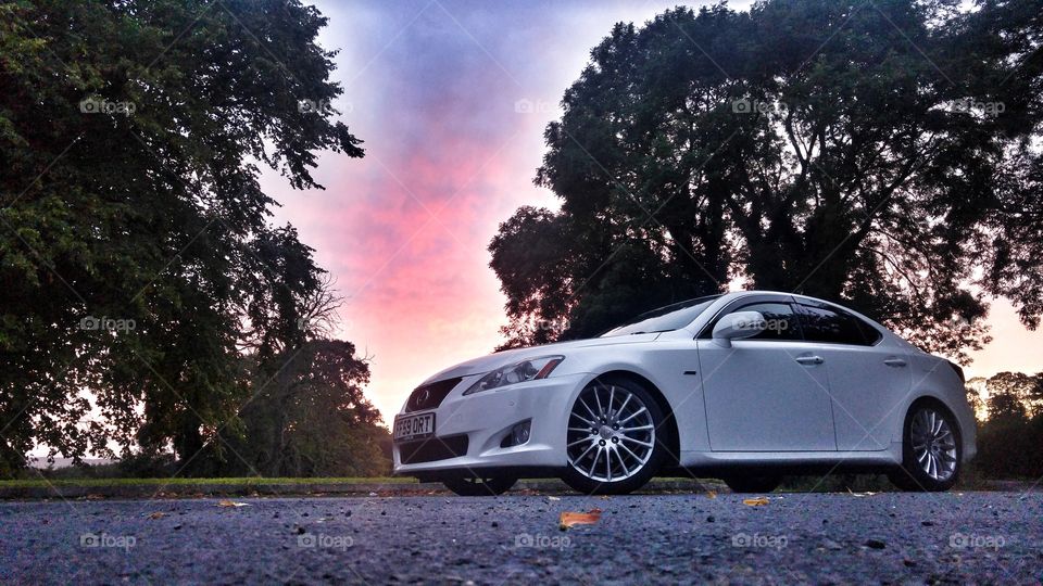 Lexus IS Sunset