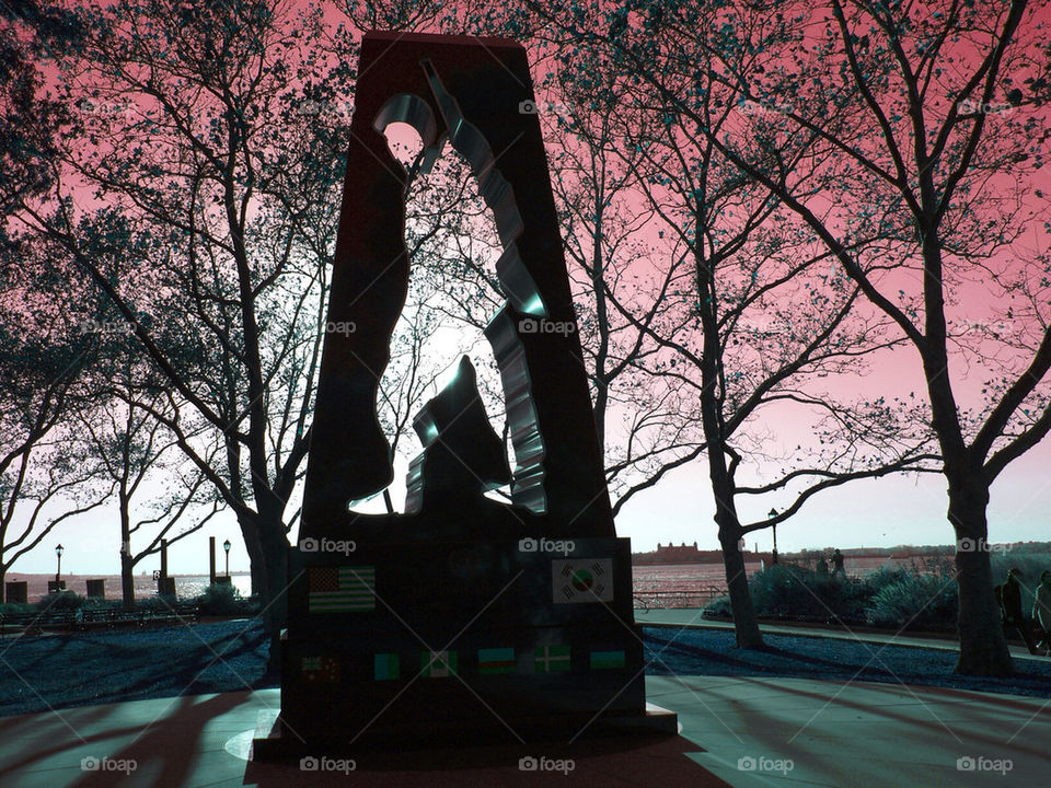sunset park memorial dusk by botie2