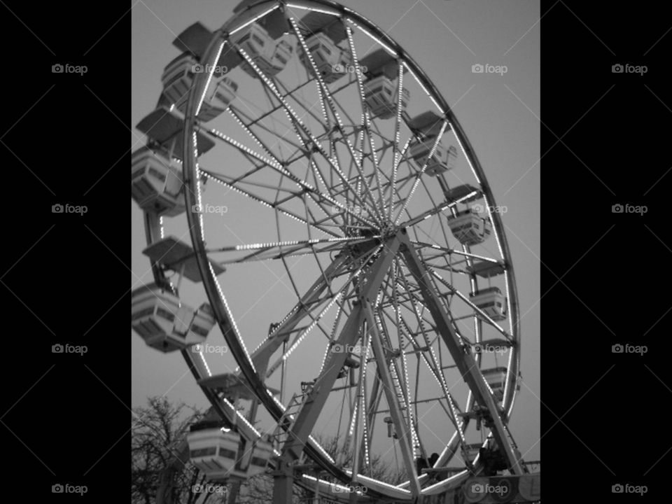 Monochrome Ferris Wheel