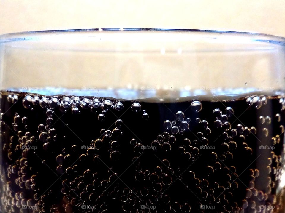 Bubbles in a glass