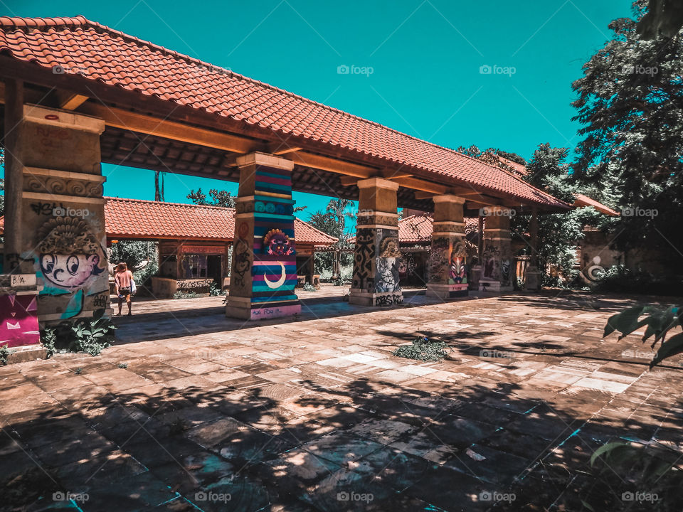 abandoned park in Bali
