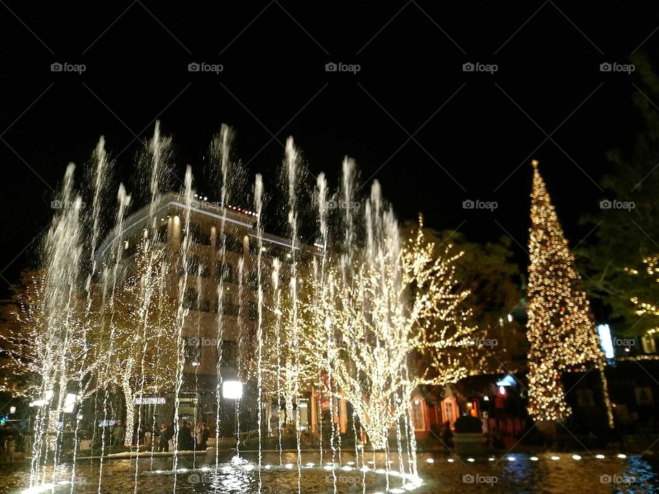 festive fountain