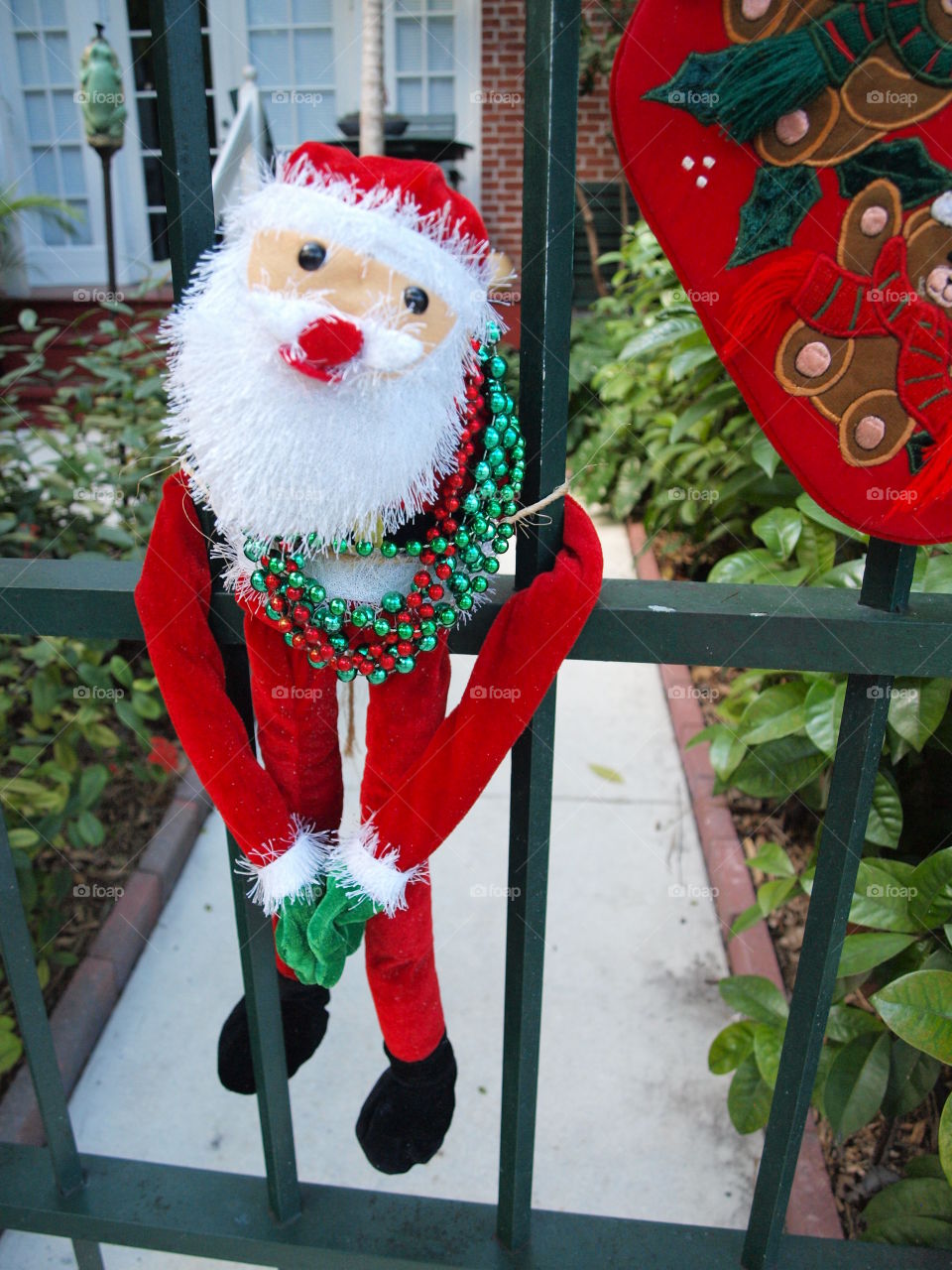 Christmas decoration at a house in Key West, Florida