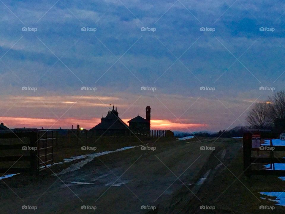 Sunset on the Farm