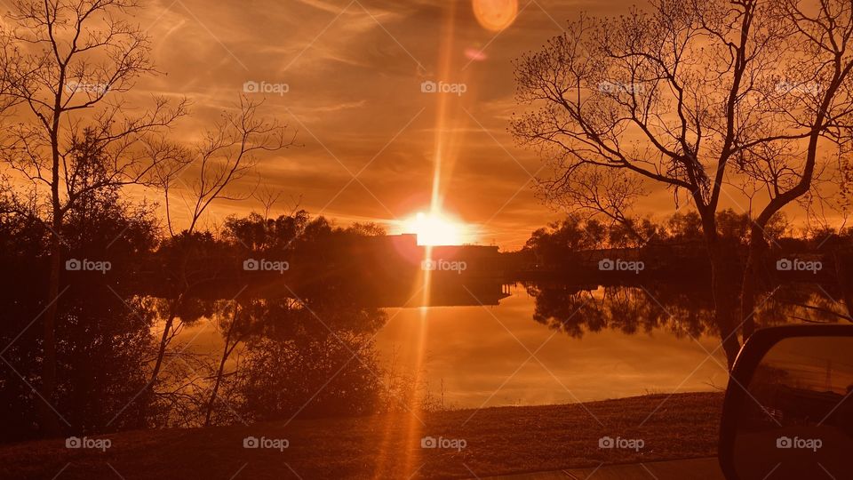 Heard a voice say Beautiful Sunset on the Horizon and here it is. Colour, Clouds, Reflections, and everything that makes A Sunset.