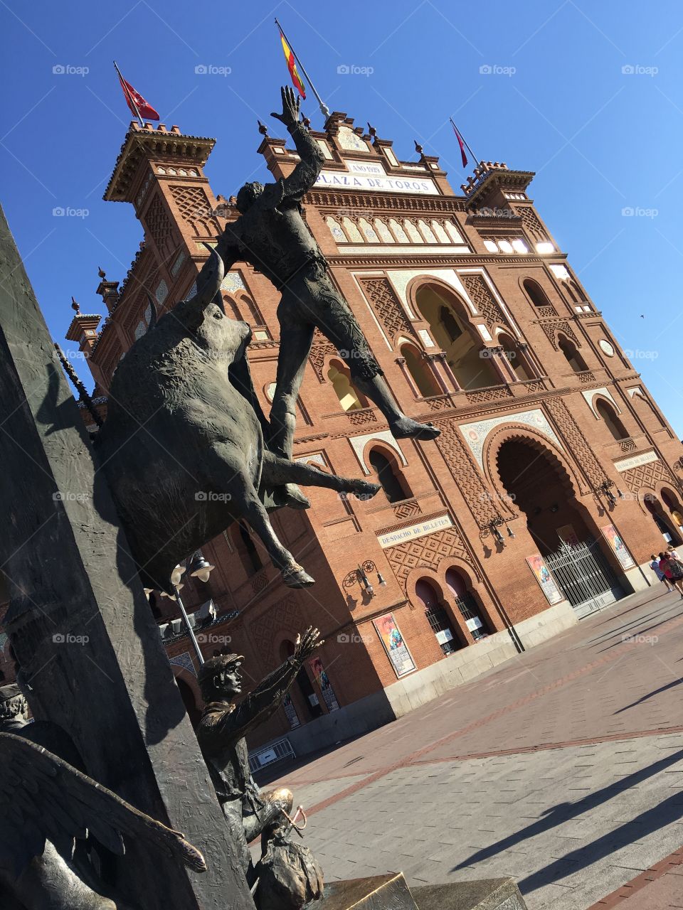 Bull fighting in Spain 