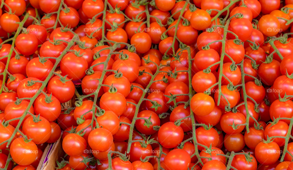Close-up of fresh tomatoes in market