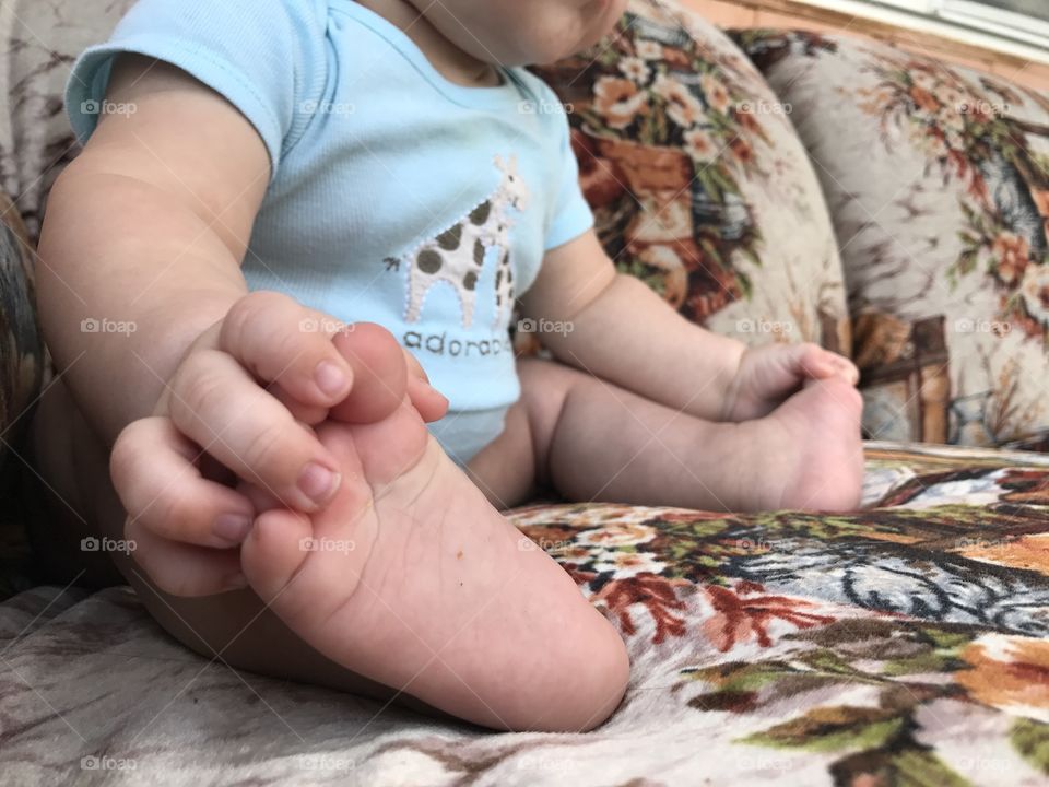 Baby feet. 