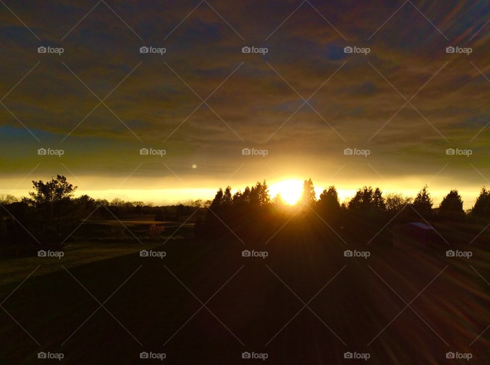 Evening sky before storm  Belle River, Ontario 