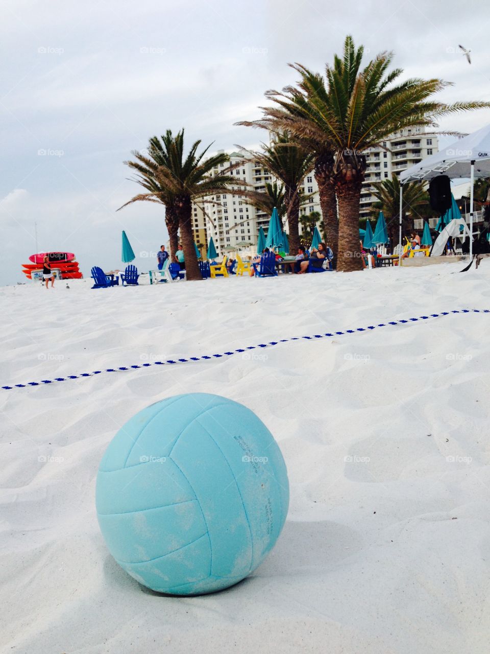 Clearwater sugar. Sugar sand and volleyball