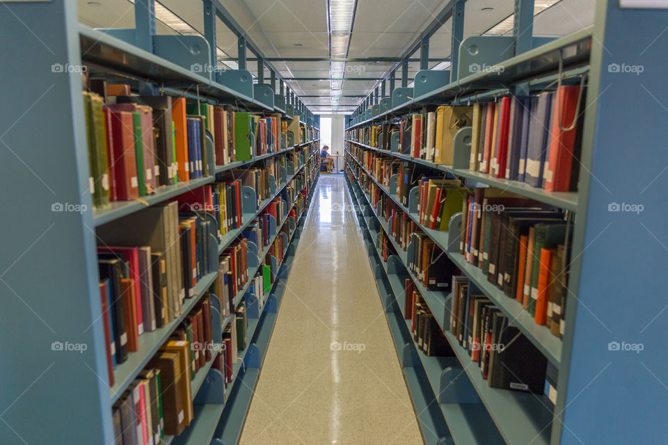 Symmetry and books everywhere - college library