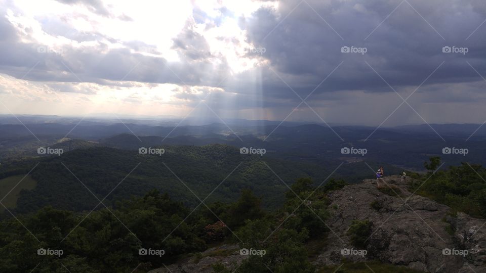 Every Hike has to End. Hiking up a narrow trail surrounded by tree's to come out and see this view! Buffalo Mountain, VA.
