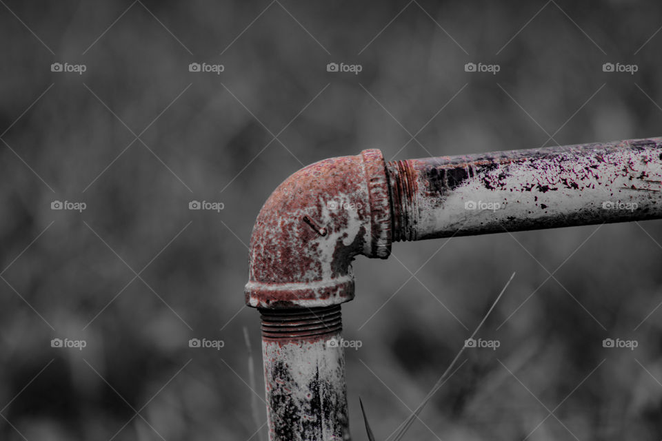 rusty pipe