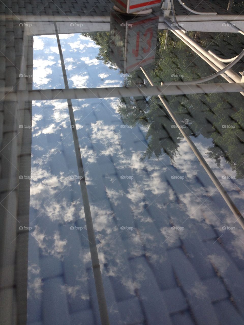 Reflection of the sky