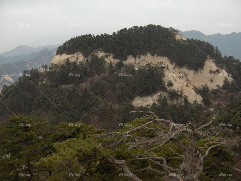 Mt Hua near Huayin in Shaanxi Province China