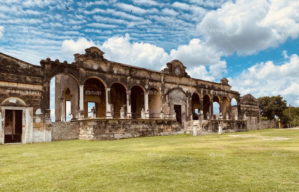 Ancient factory in a rural place 