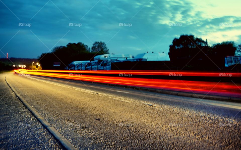 light trails