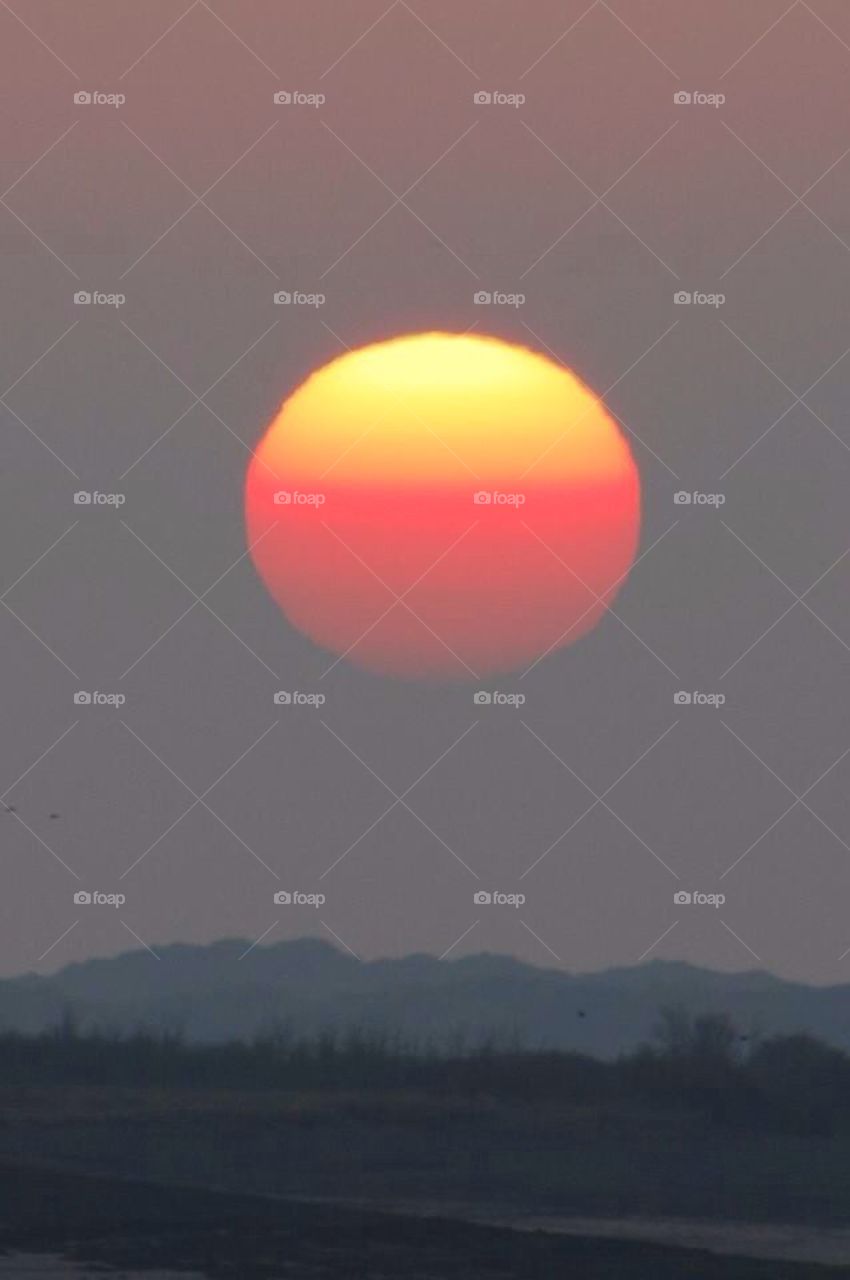 Big sunset Fremington Quay