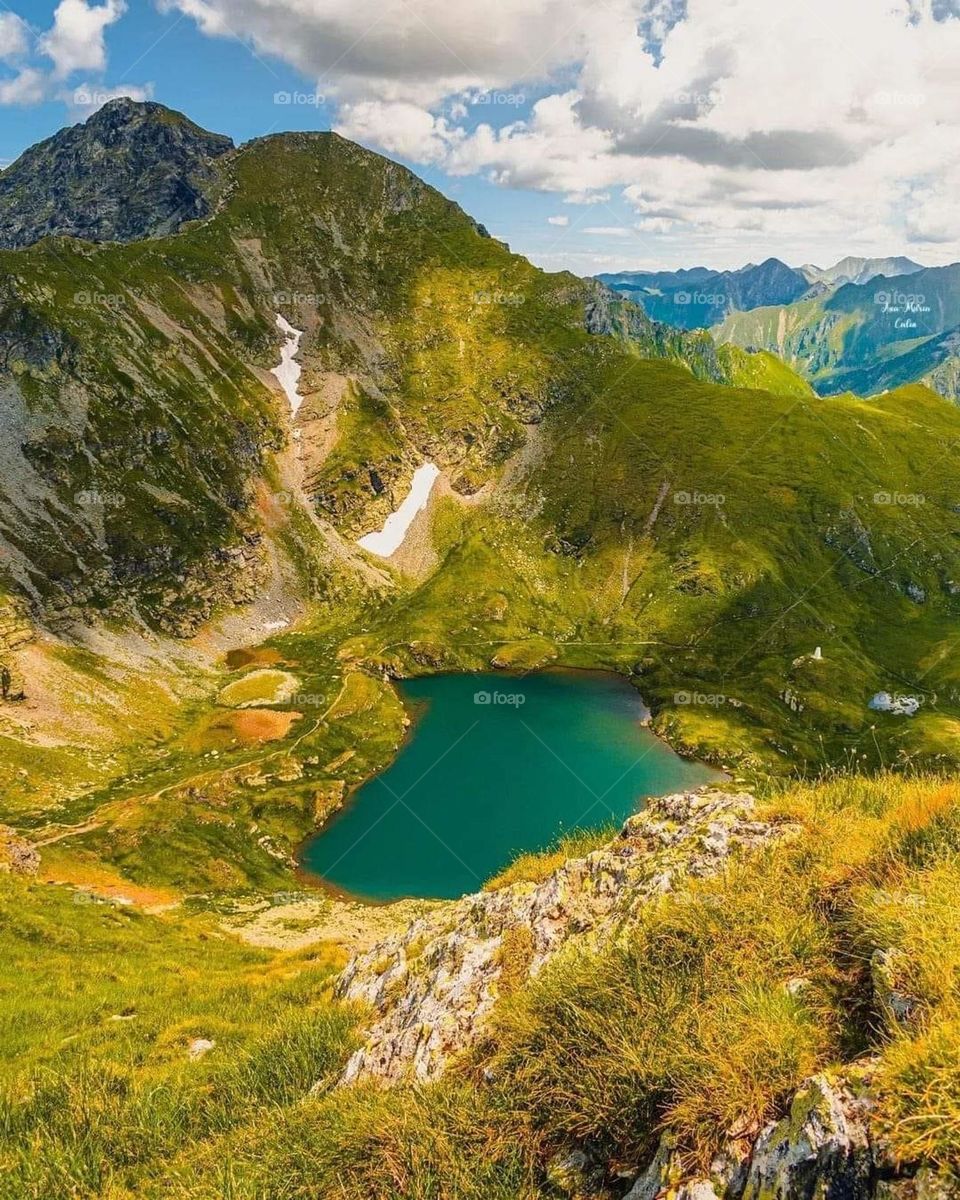 Capra Lake, Fagaras Mountain, Romania 