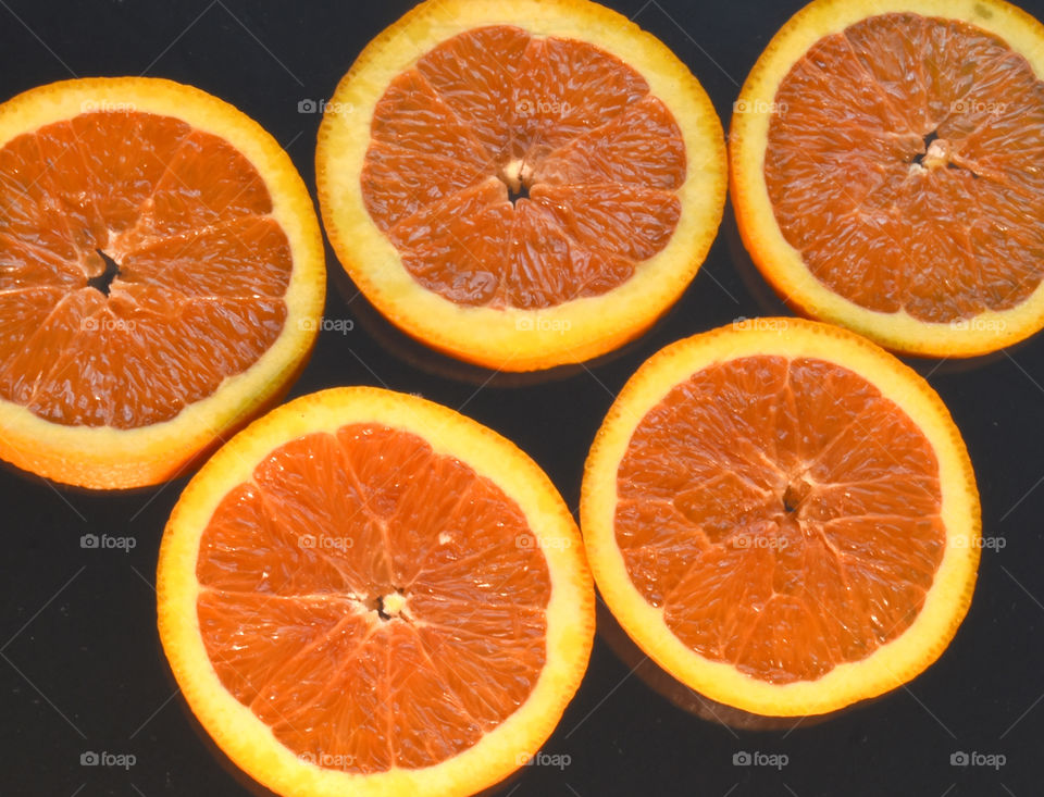 Fruits, orange slices