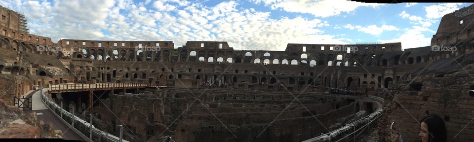 El coliseo Roma Italia 

