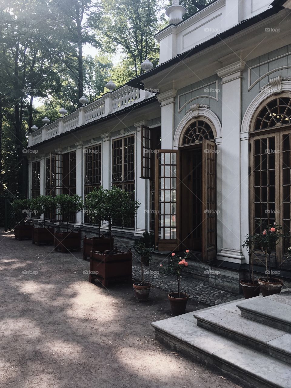 House in the Botanical yard of Saint Petersburg’s Summer Garden.  
