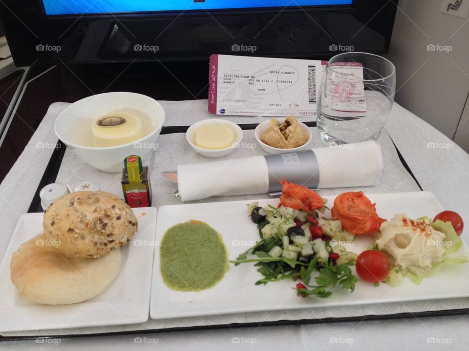 First class meal