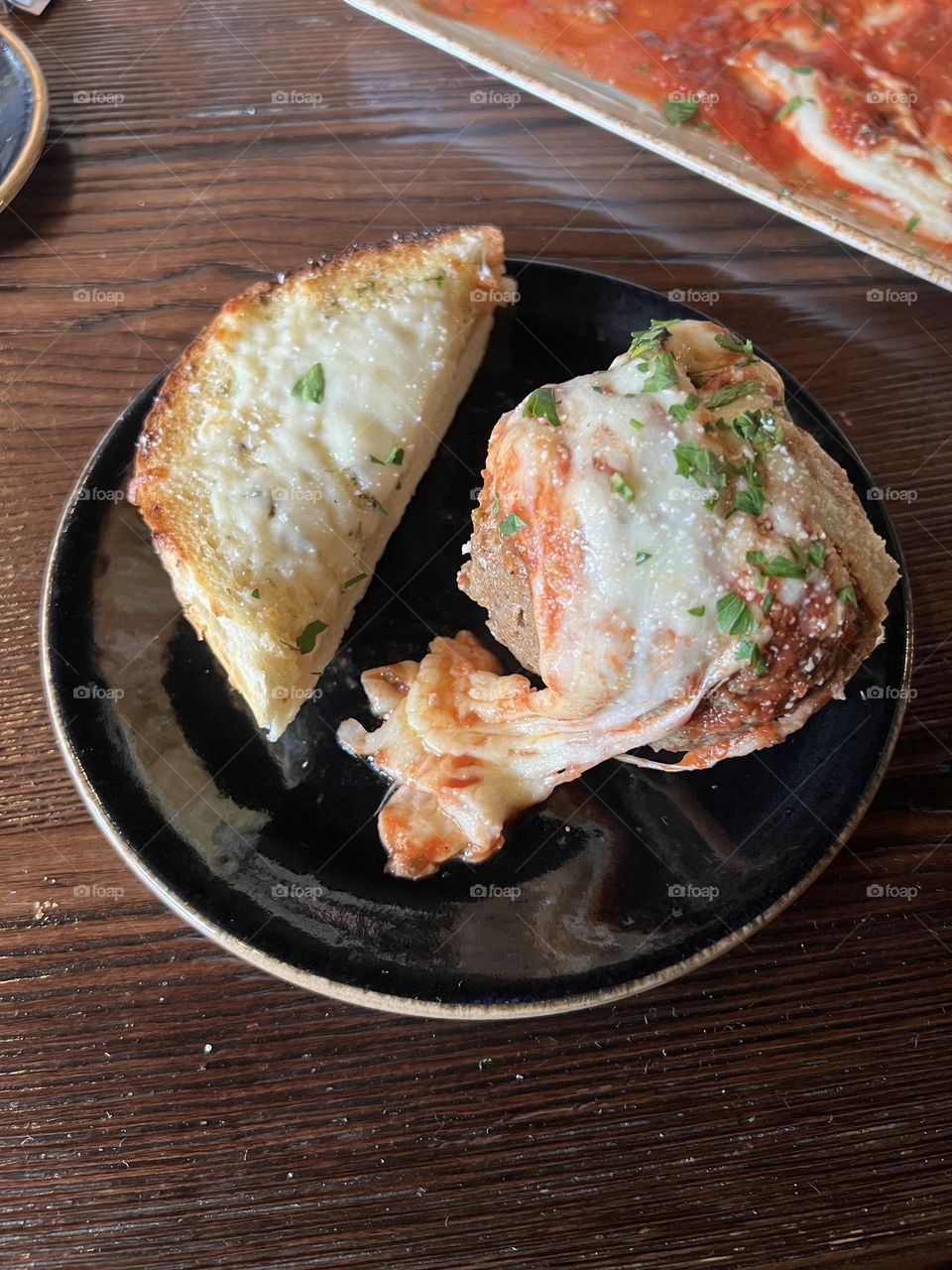 Meatball and Garlic Bread 