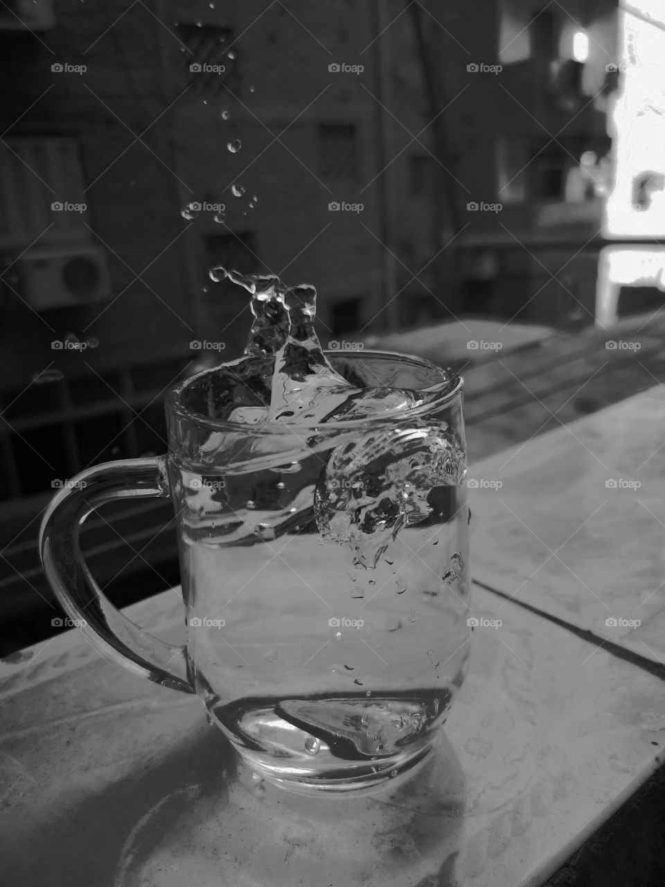 Flying water.