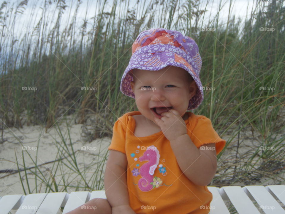 Baby on the beach