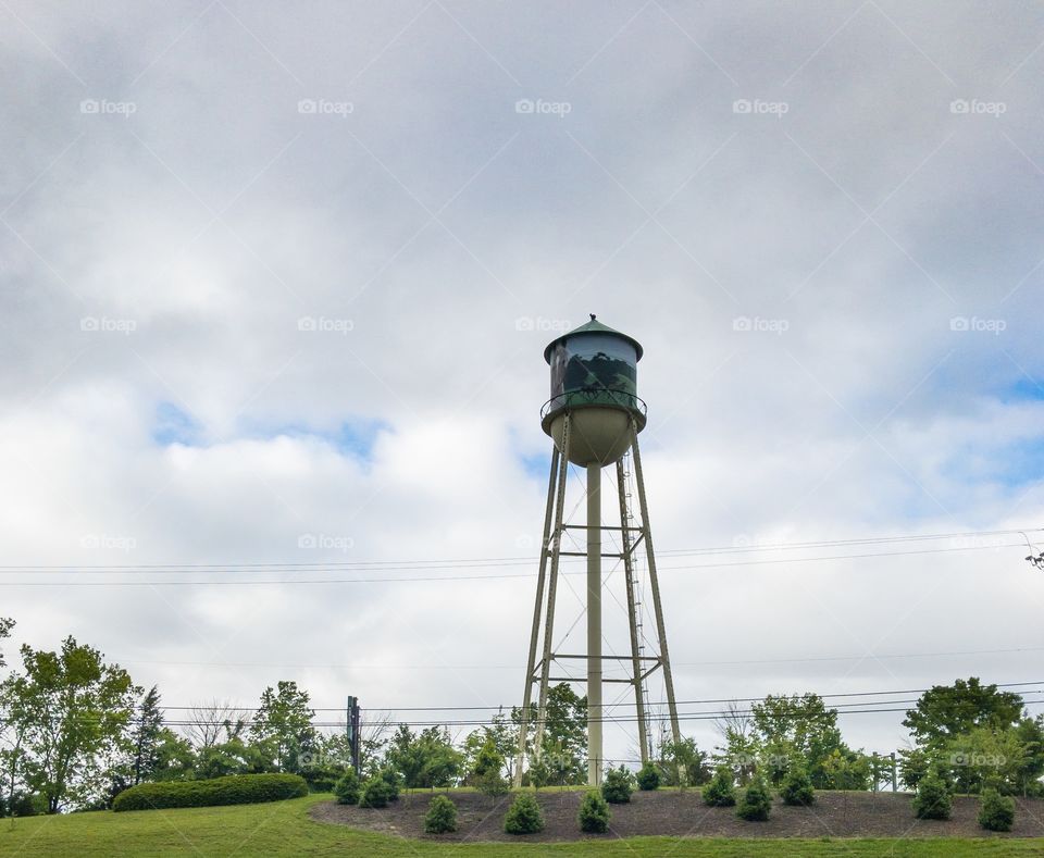 Water tower in the sky