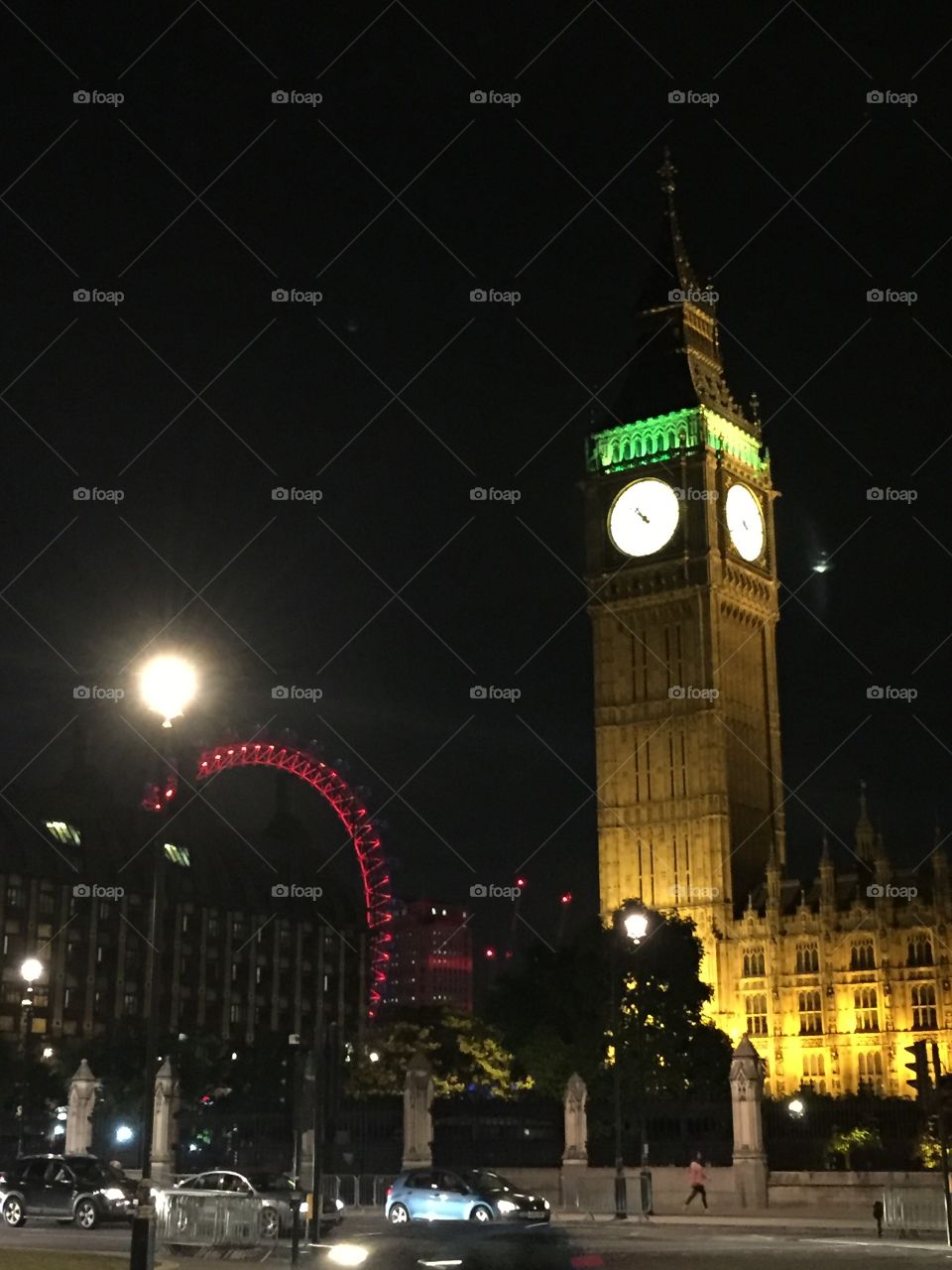 Big Ben and London Eye