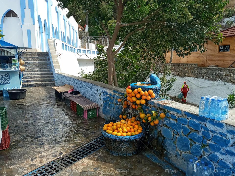 Beautiful place in chefchaouen city of morocco