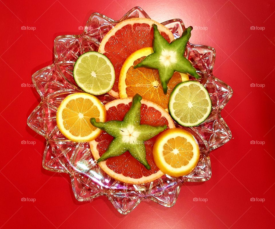 vibrant colored fruit