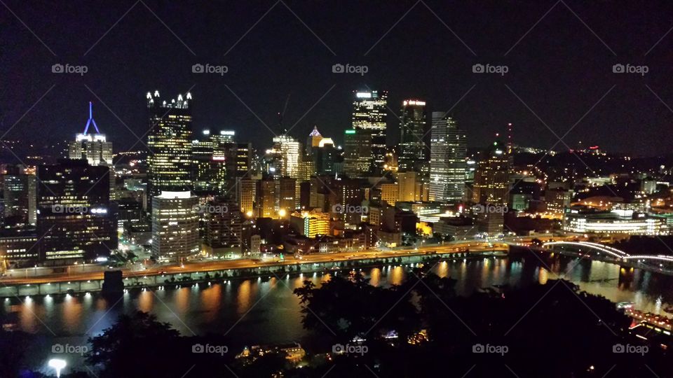 Pittsburgh Night. Taken from Mount Washington on a clear night
