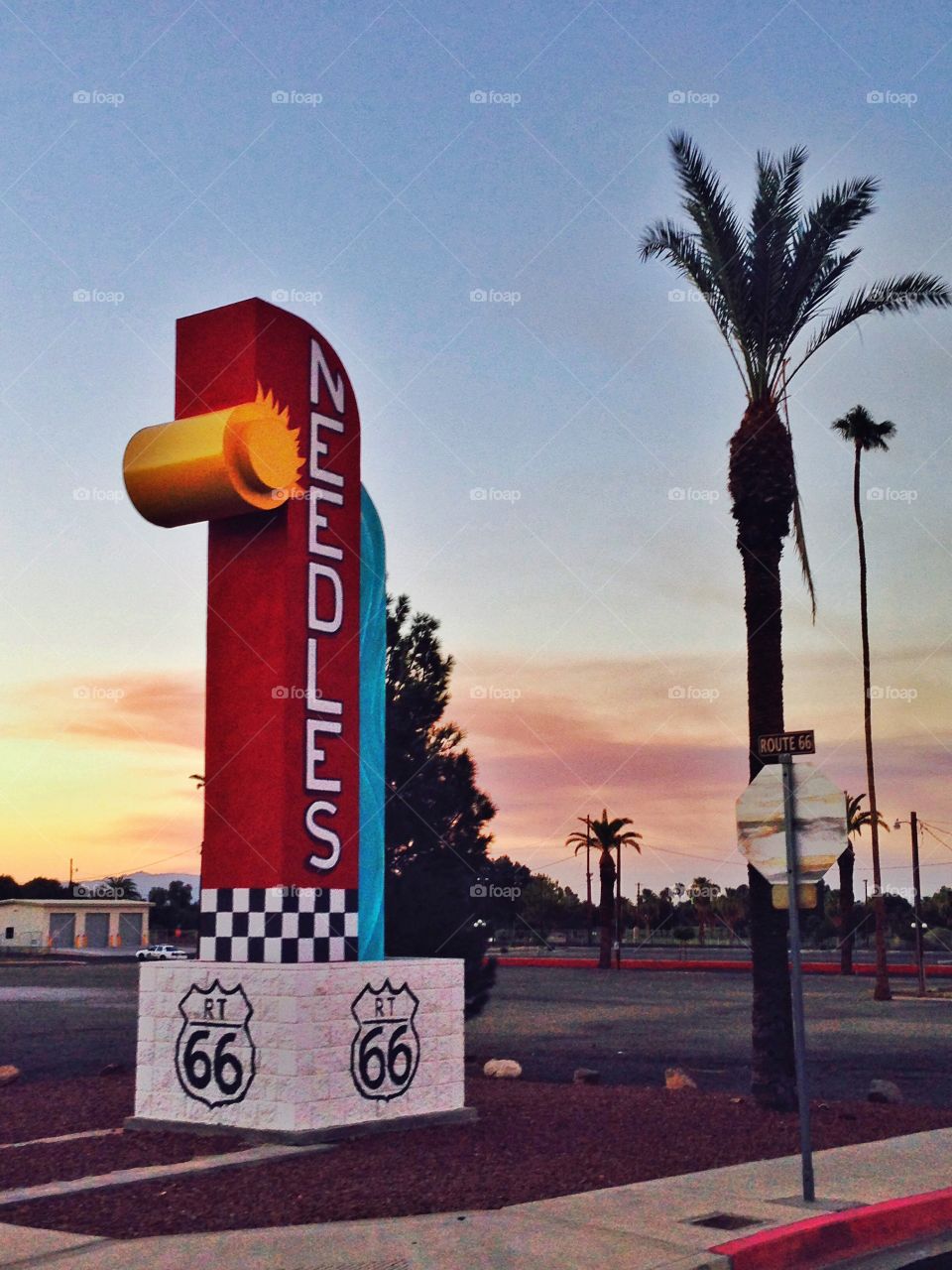 Needles town sign,Arizona