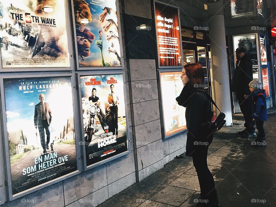 Girl at the movies