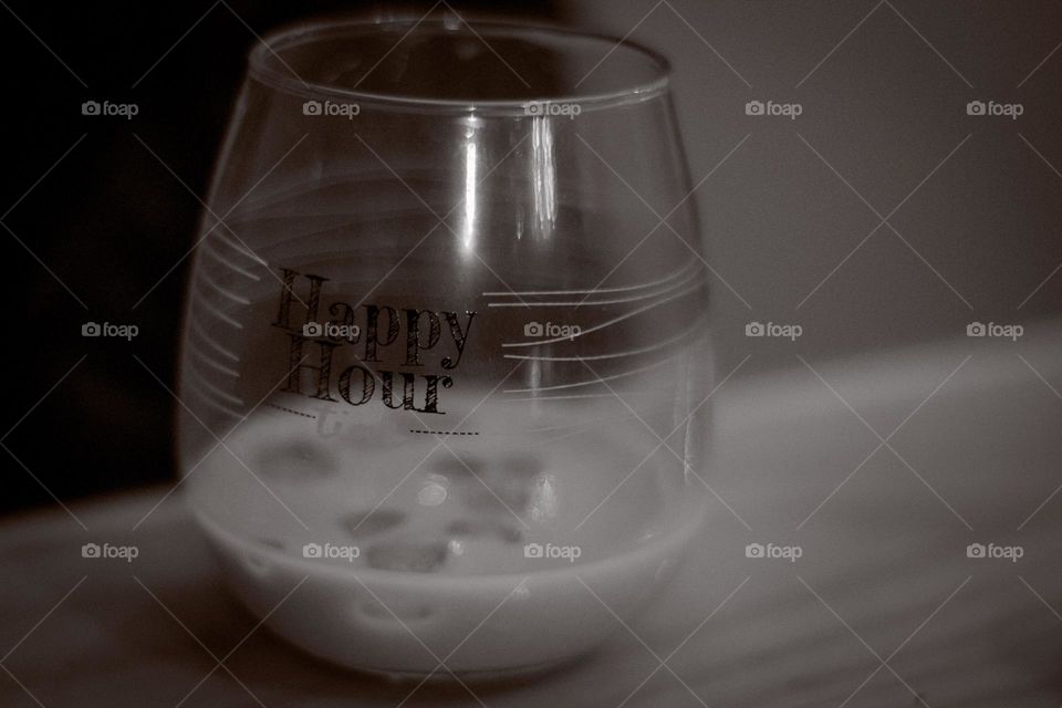 milkshake cup with ice