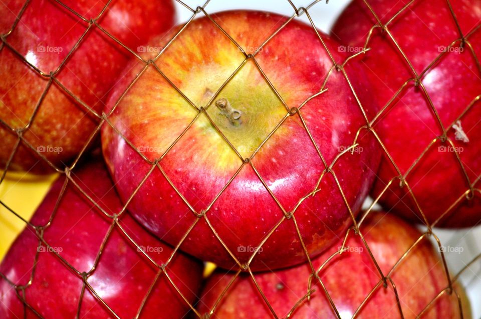 Apple hanging wire basket