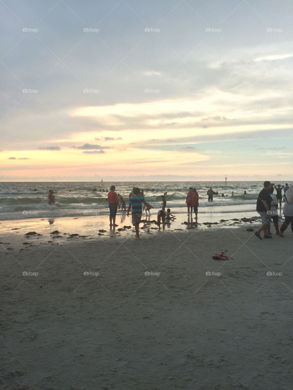 Late afternoon beach