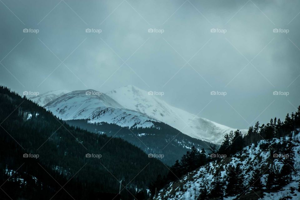 Winter mountain landscapes