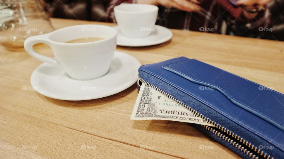 Coffee and money