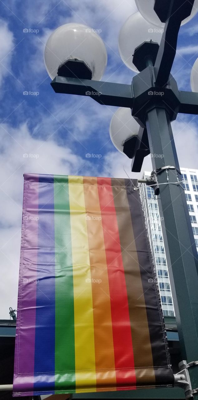Pride flag Bellevue Washington state