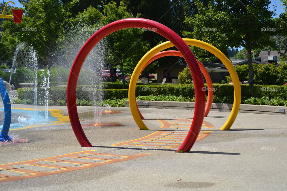 Children's water spray park