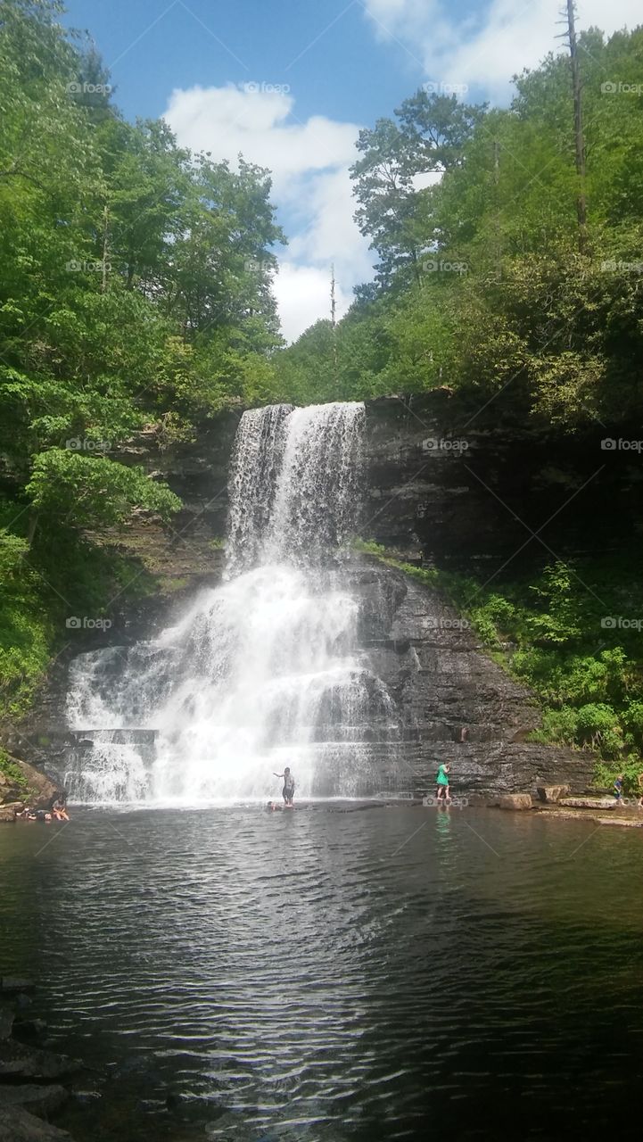 Cascades water fall located in virginia